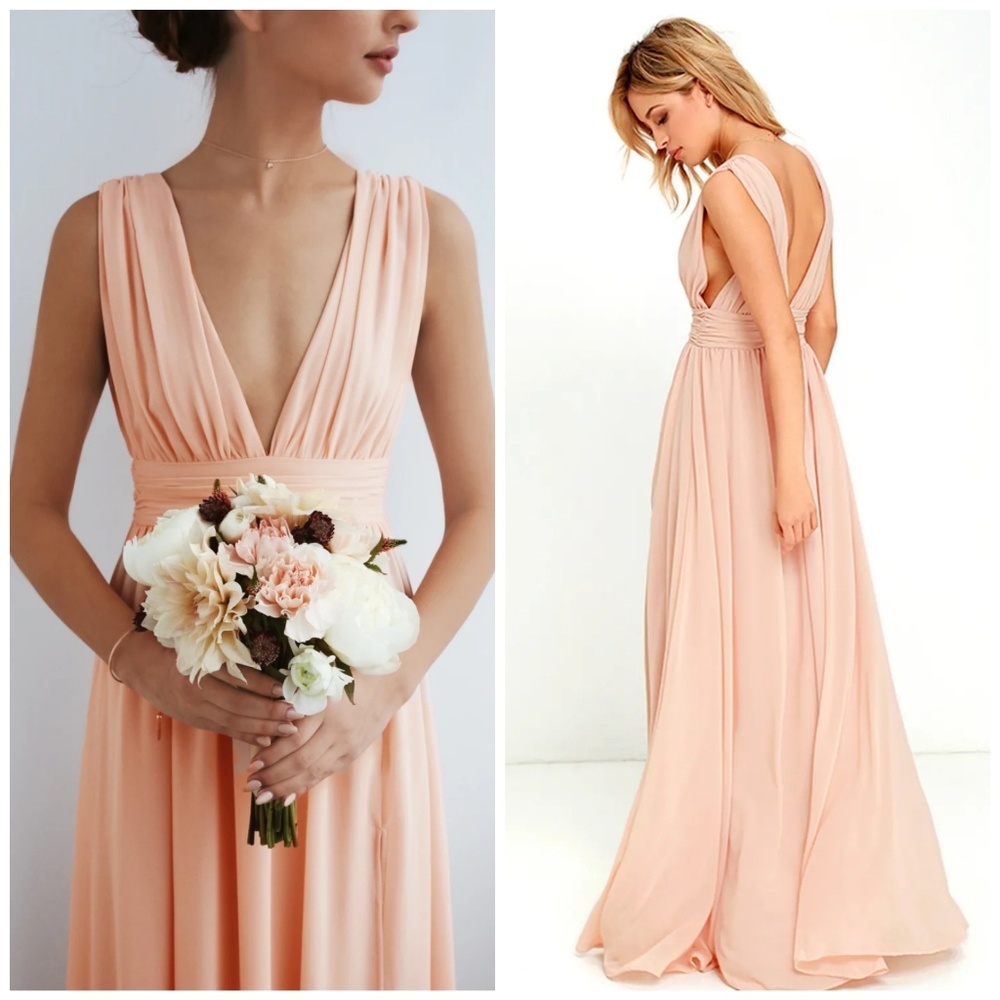 LULUS HEAVENLY HUES PROM WEDDING MAXI DRESS - Picture 5 of 8